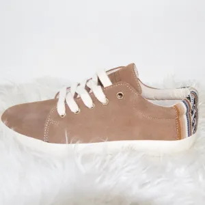Suede Low Top Shoe Tan
