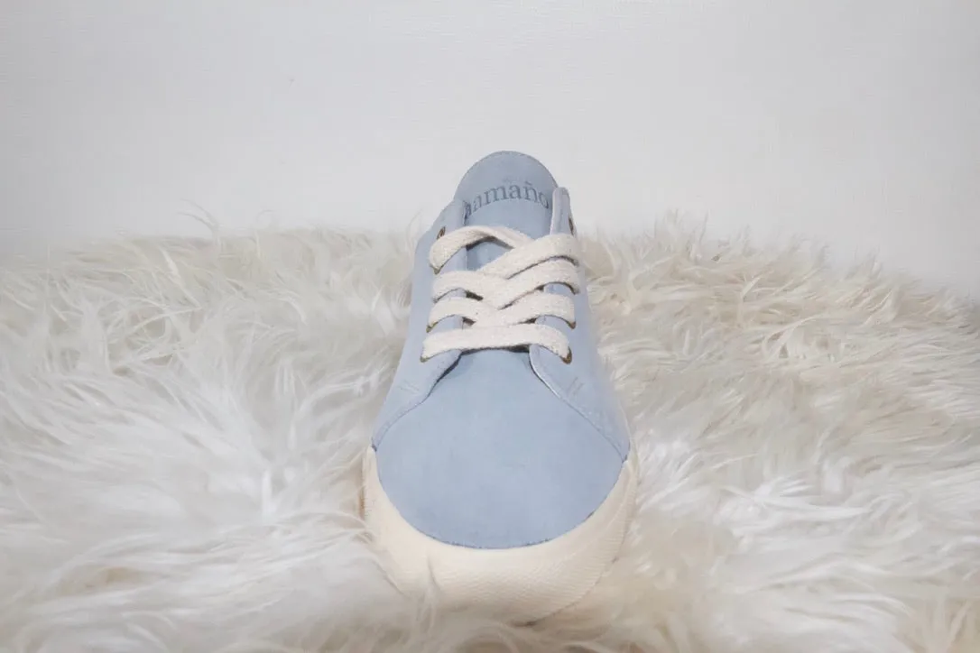 Suede low top Sky Blue