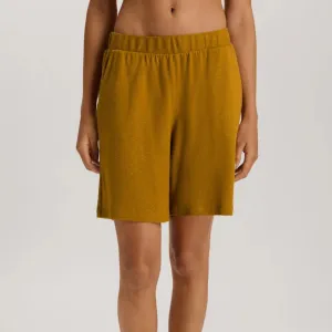 Summer Knits Shorts in Gold Cumin