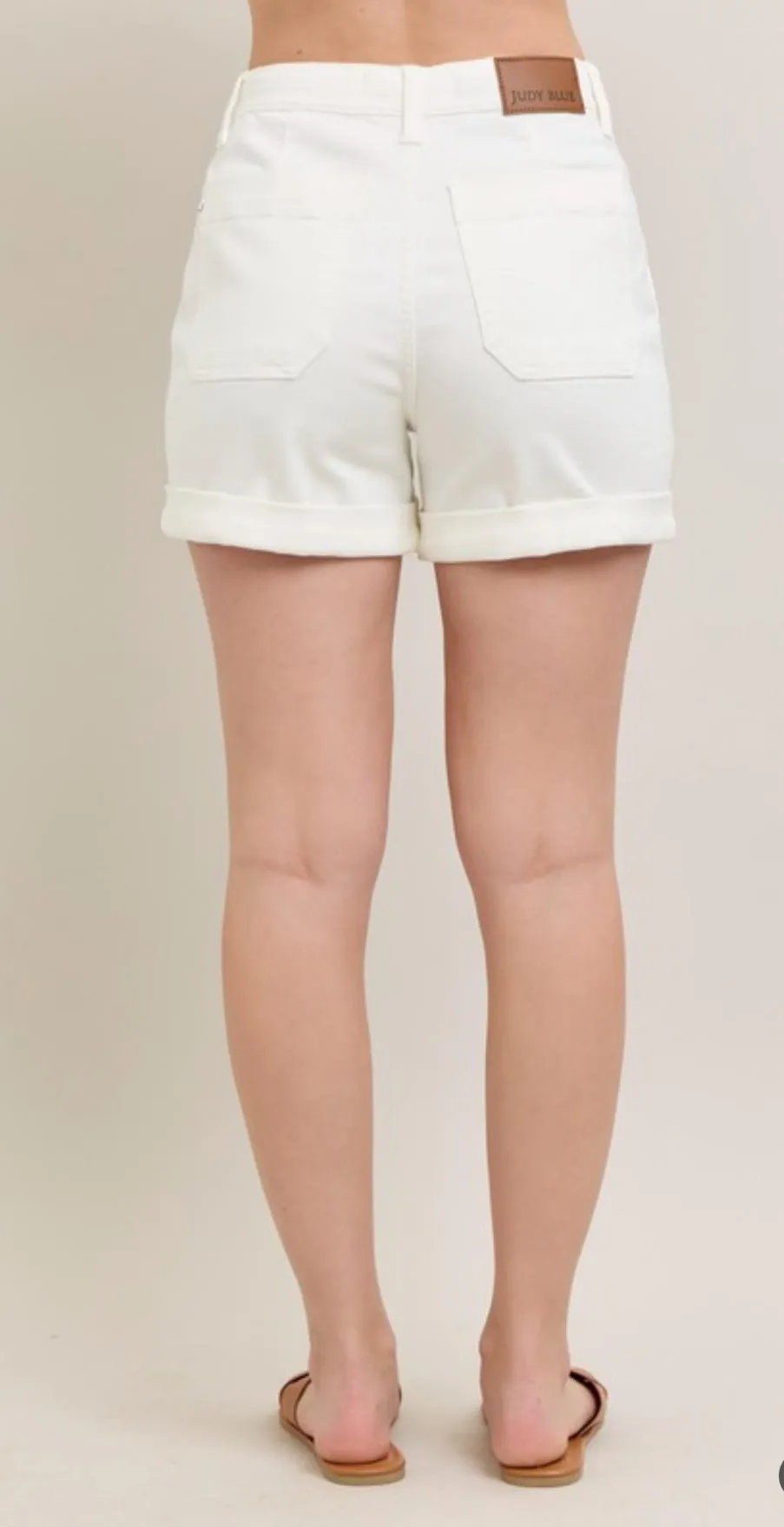 “Summer Ready” White Denim Shorts/Judy Blue