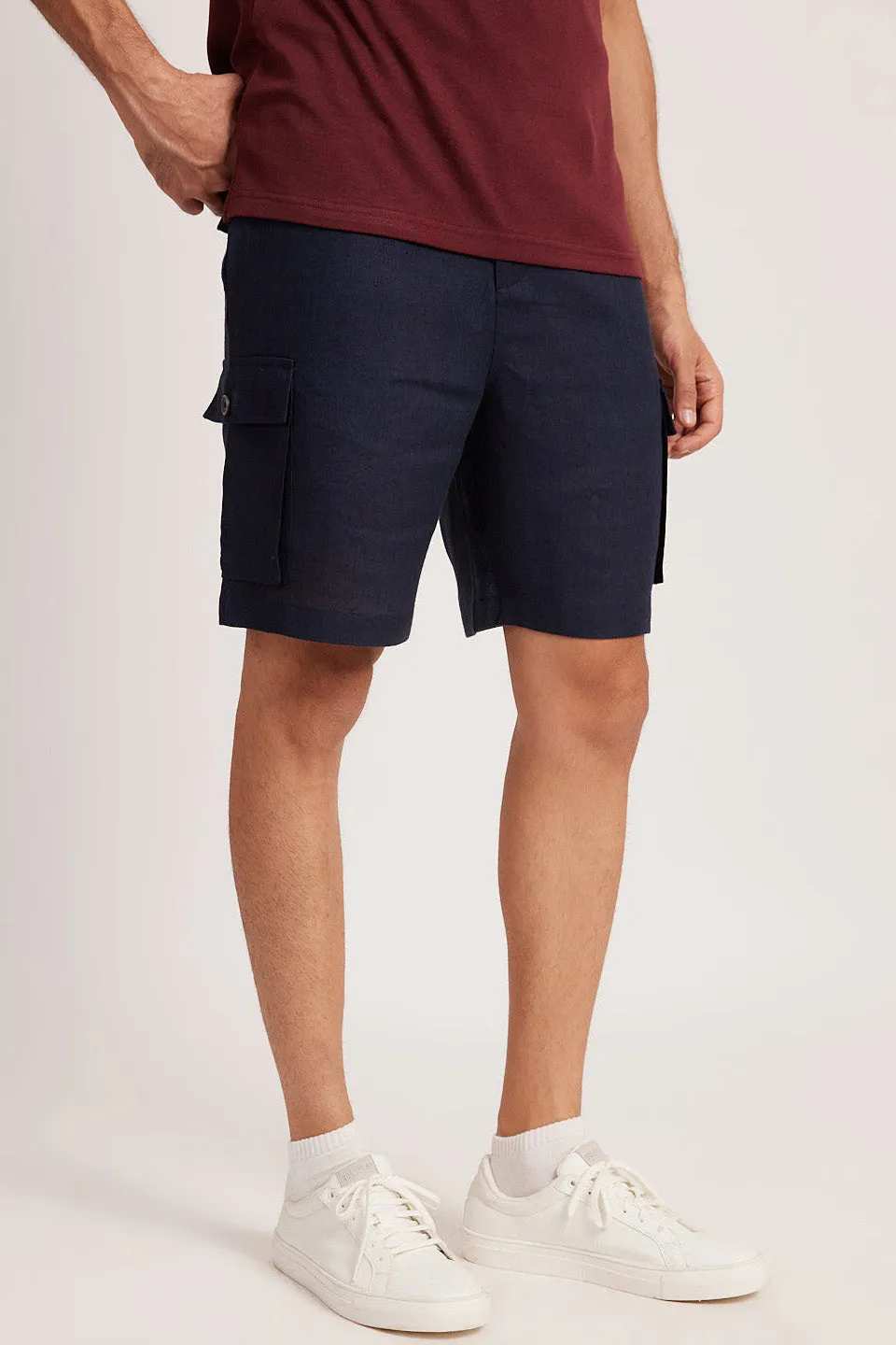 The Linen Cargo Shorts