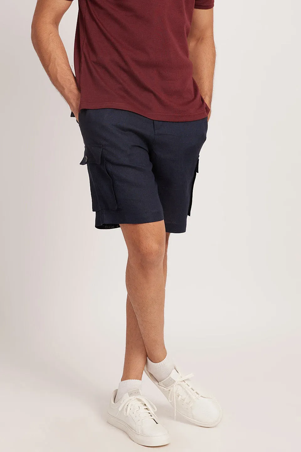 The Linen Cargo Shorts
