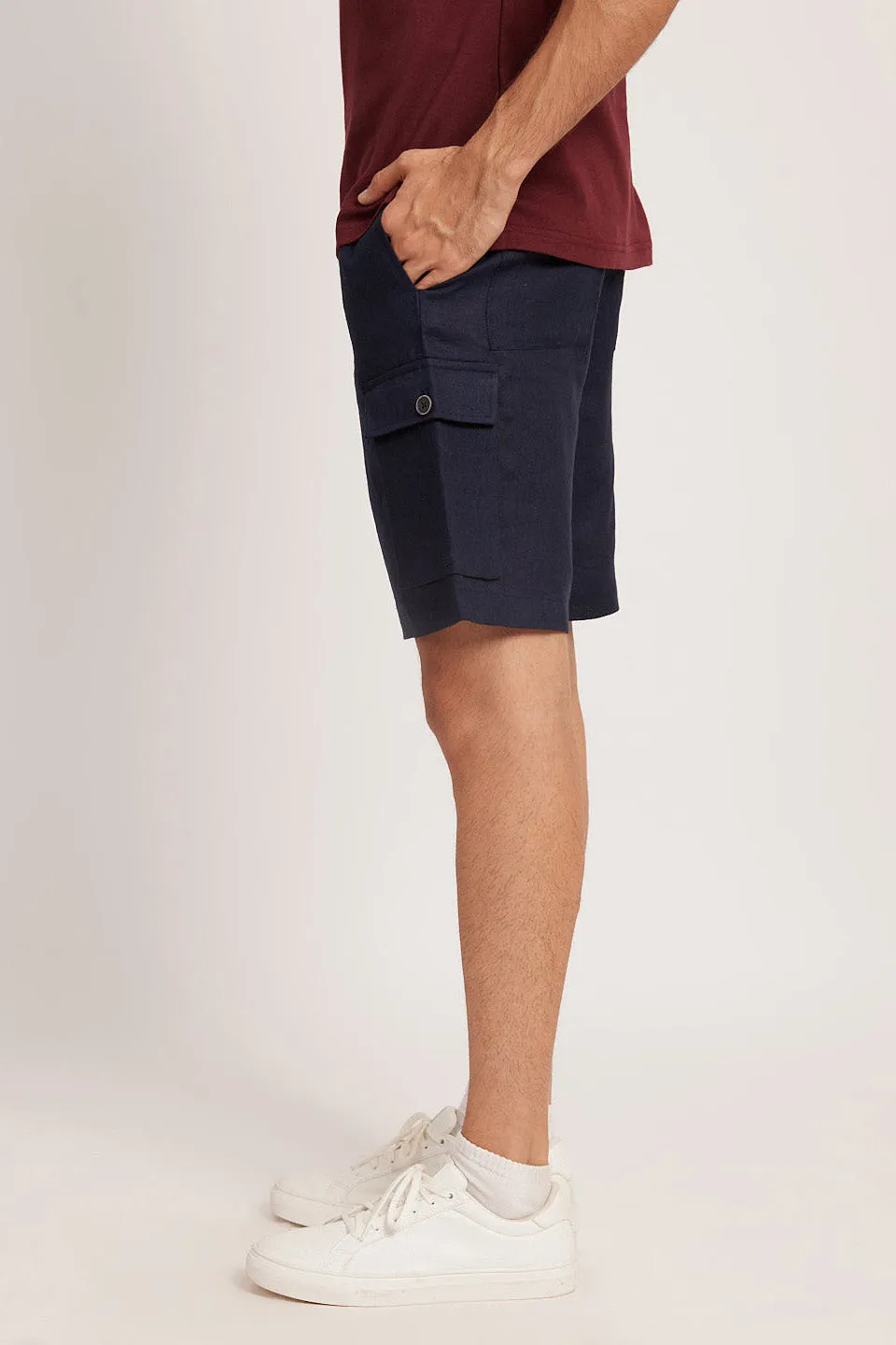 The Linen Cargo Shorts