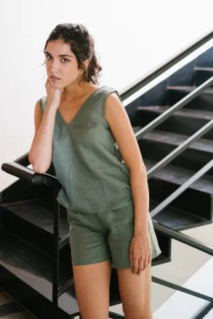 The Linen Tailored Shorts