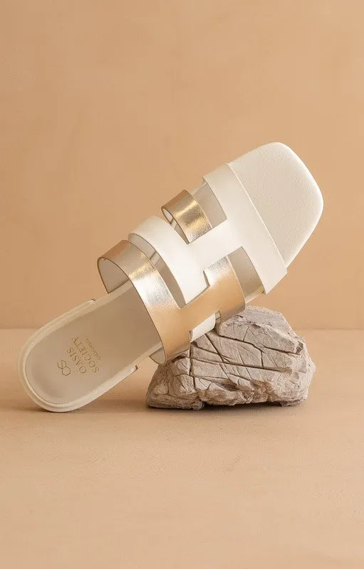The Presley White Sandal