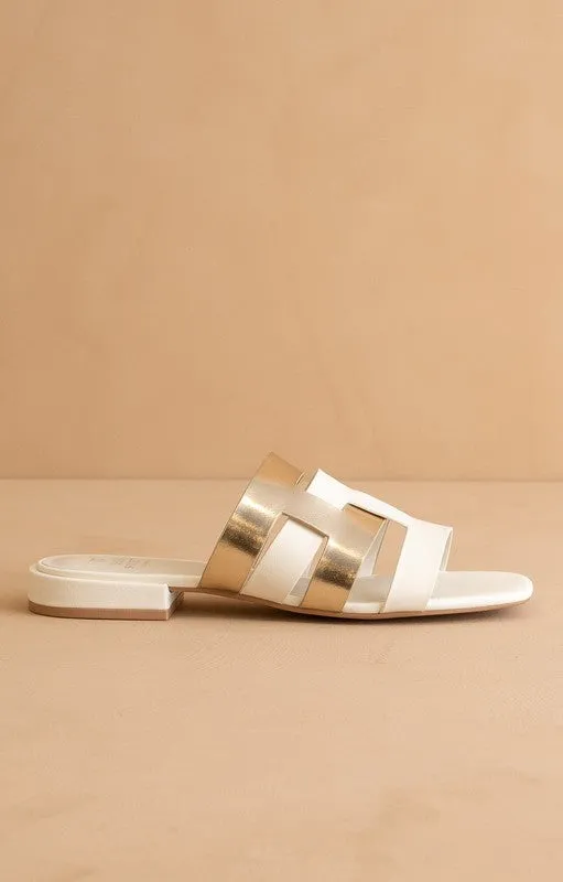 The Presley White Sandal