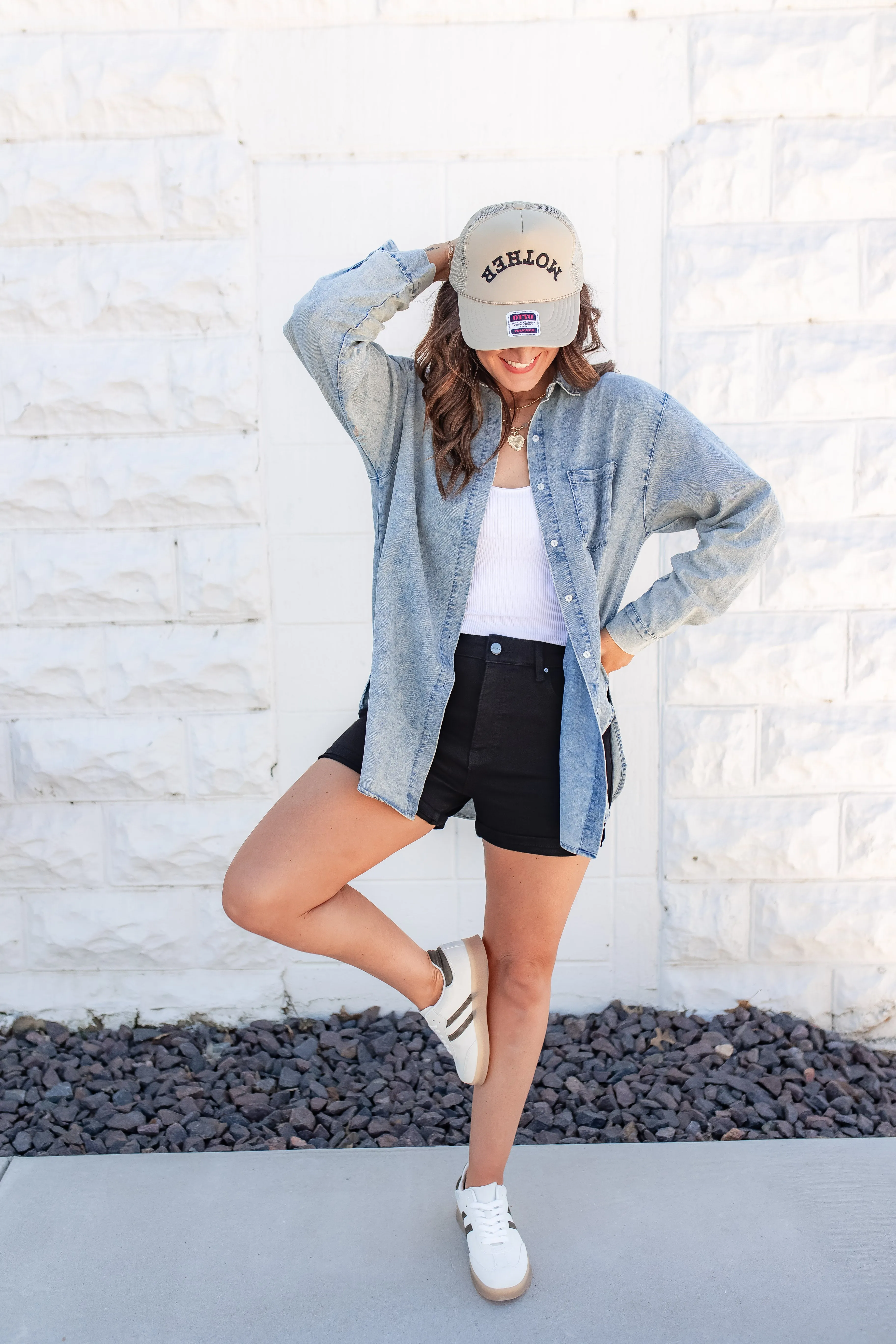 The Timeless Black Denim Shorts