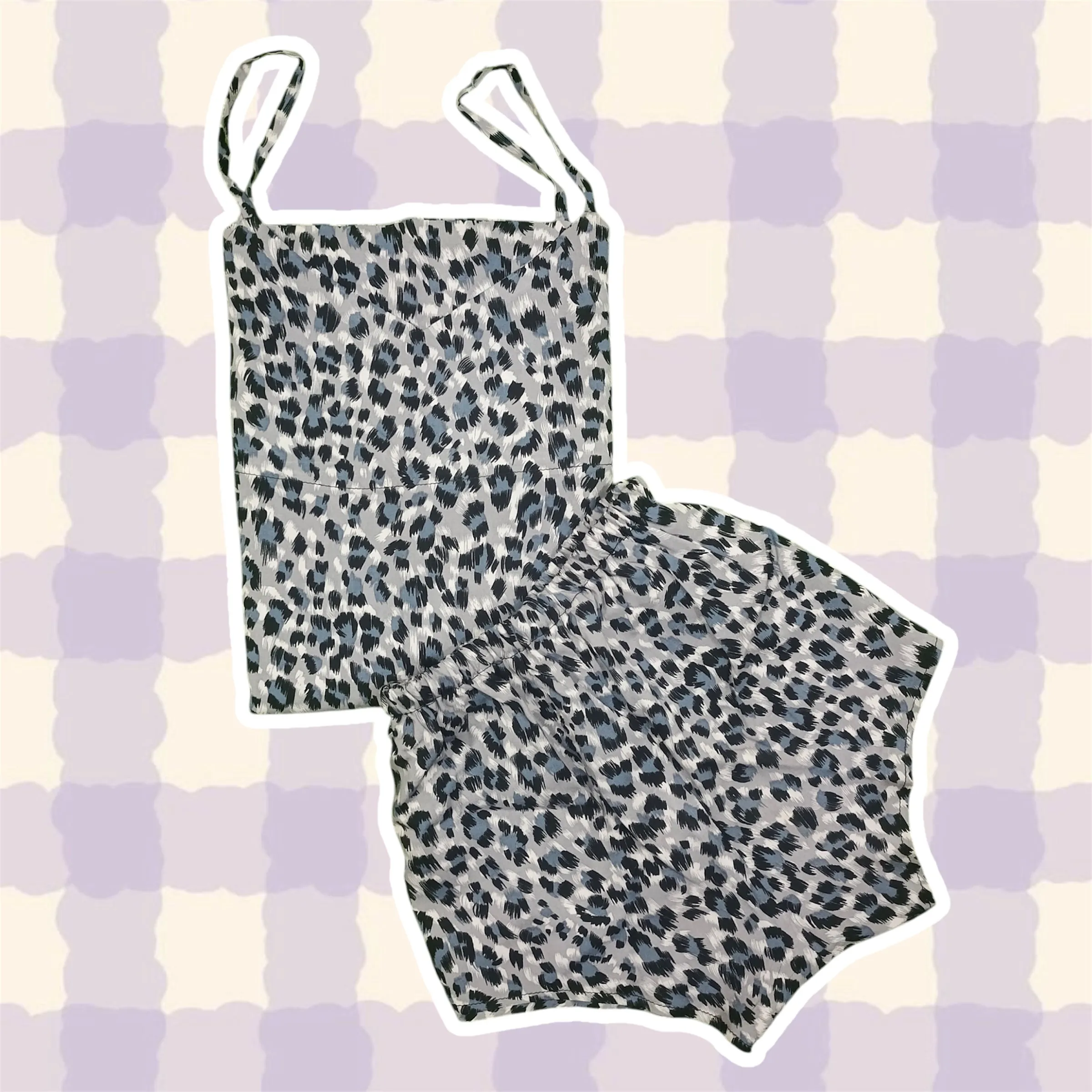 Tiger Print Linen Pjs