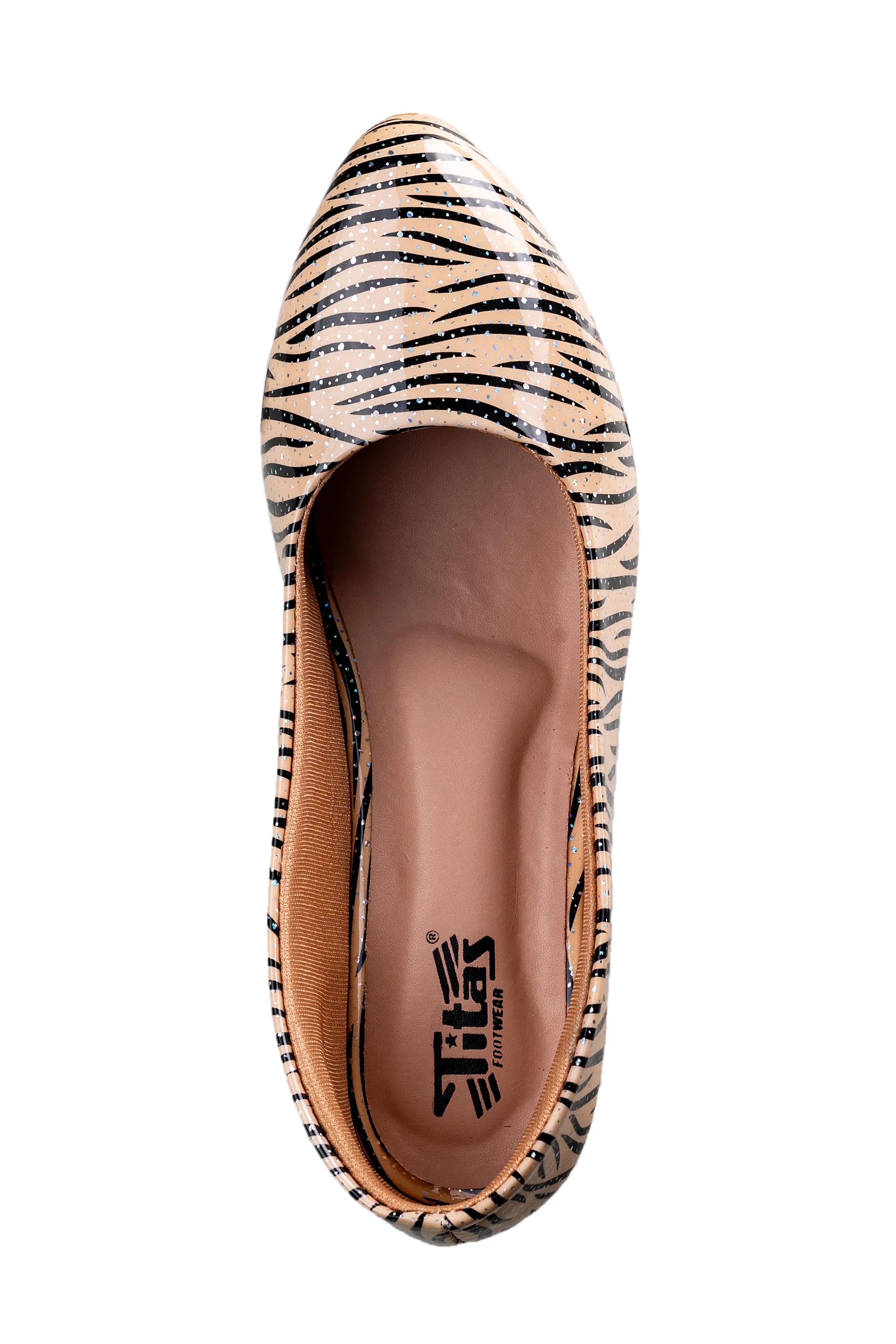 Titas Girls Golden / Black Shoe