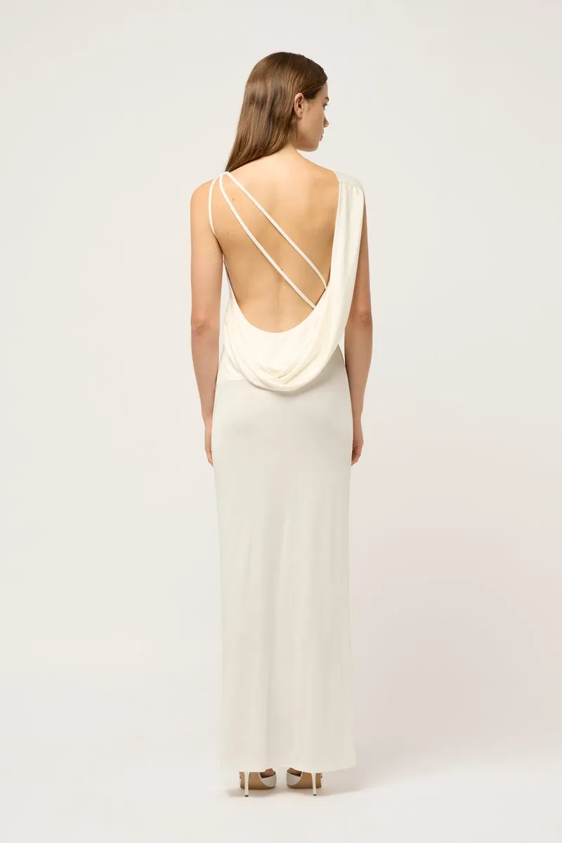 TWISTED WOMANS DRAPED DRESS