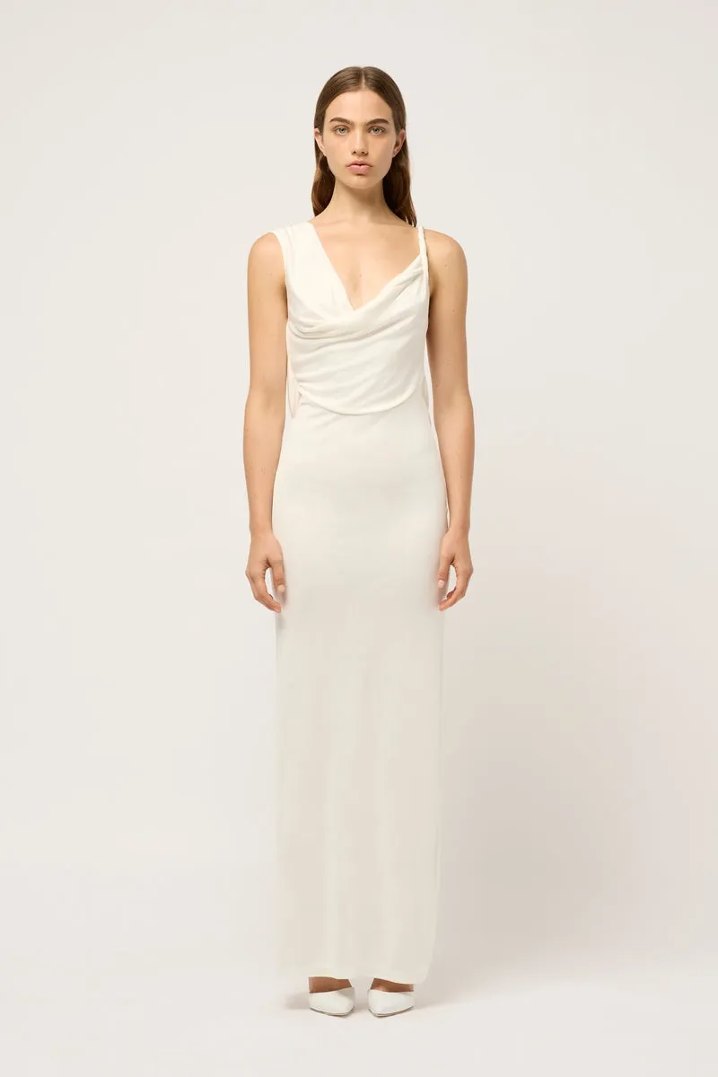 TWISTED WOMANS DRAPED DRESS