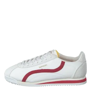 Vegan Retro Track Ov Runner Ecru/red
