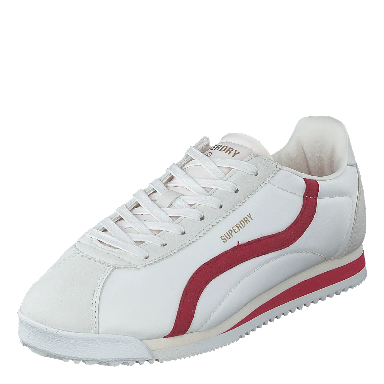 Vegan Retro Track Ov Runner Ecru/red