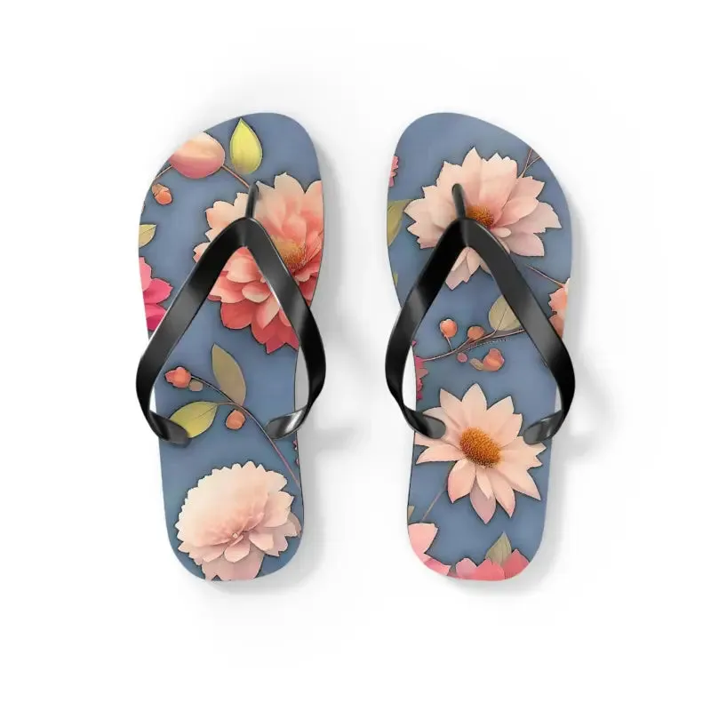 Vibrant Summer Floral Unisex Flip Flops