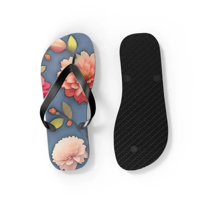 Vibrant Summer Floral Unisex Flip Flops