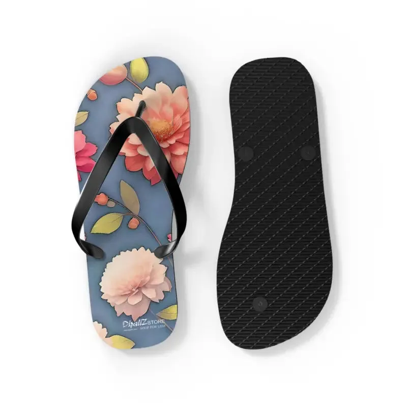 Vibrant Summer Floral Unisex Flip Flops