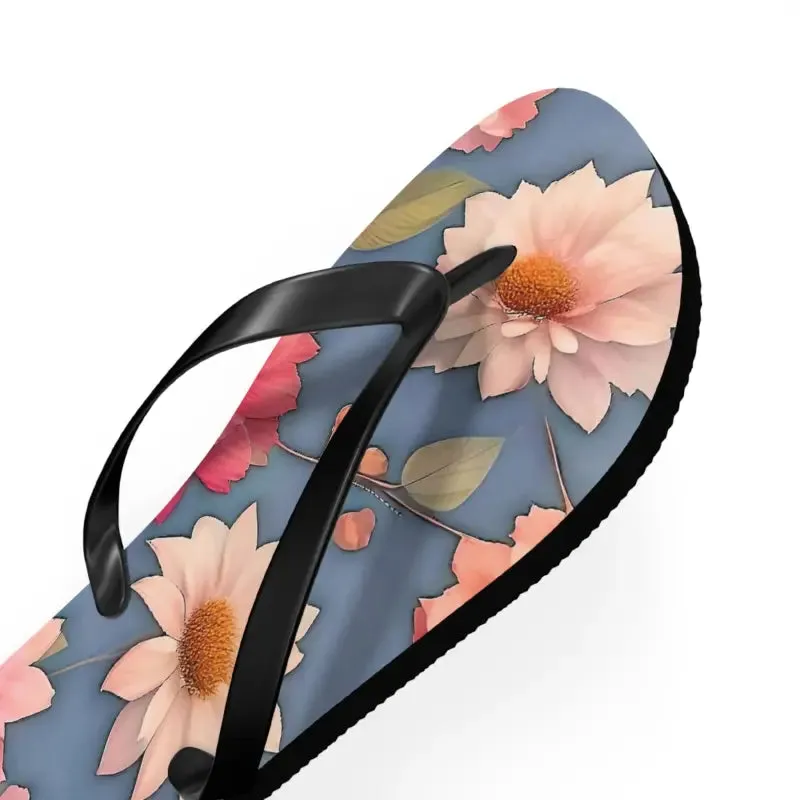 Vibrant Summer Floral Unisex Flip Flops