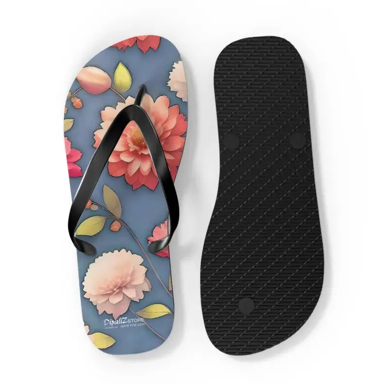 Vibrant Summer Floral Unisex Flip Flops