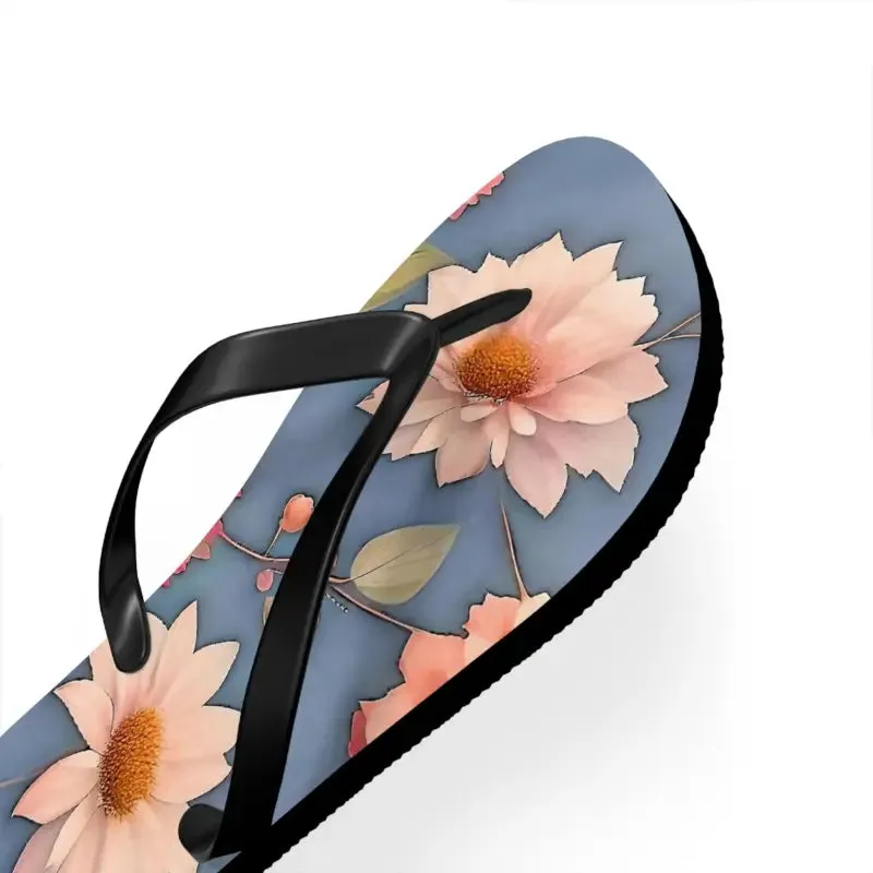 Vibrant Summer Floral Unisex Flip Flops