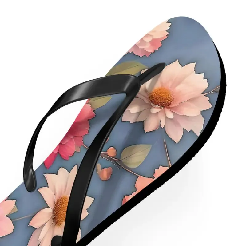 Vibrant Summer Floral Unisex Flip Flops