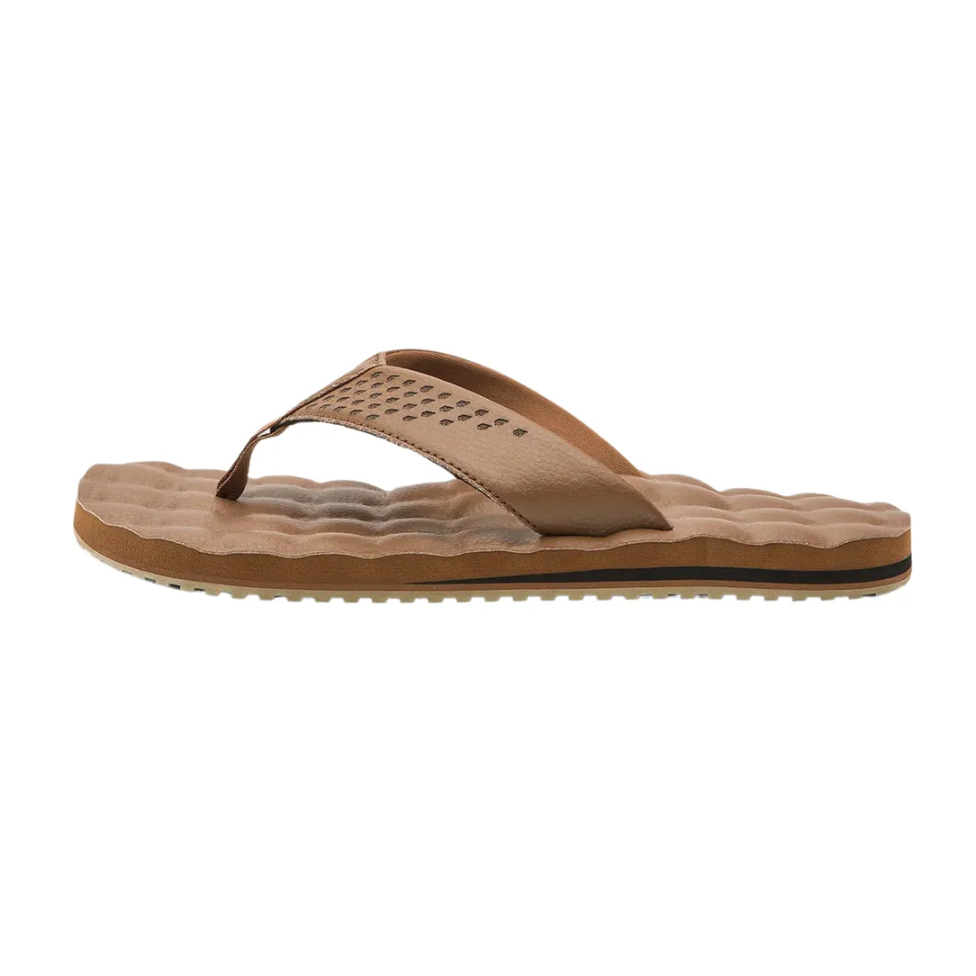 Volcom Men's Recliner Leather Sandals - Brown