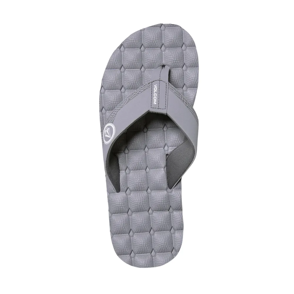 Volcom Men's Recliner Sandals - Light Grey