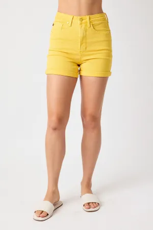 Walking On Sunshine High Waist Tummy Control Judy Blue Shorts