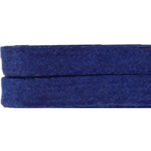 Waxed Cotton 1/4" Flat Dress Laces Custom Length with Tip - Royal Blue (1 Pair Pack) Shoelaces