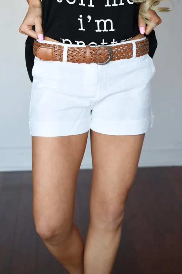 White Shorts