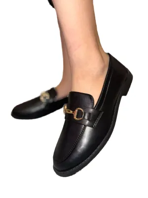 WOMAN VINTAGE SLIP ON LOAFER WITH A BUCKLE DETAIL  PATH-07