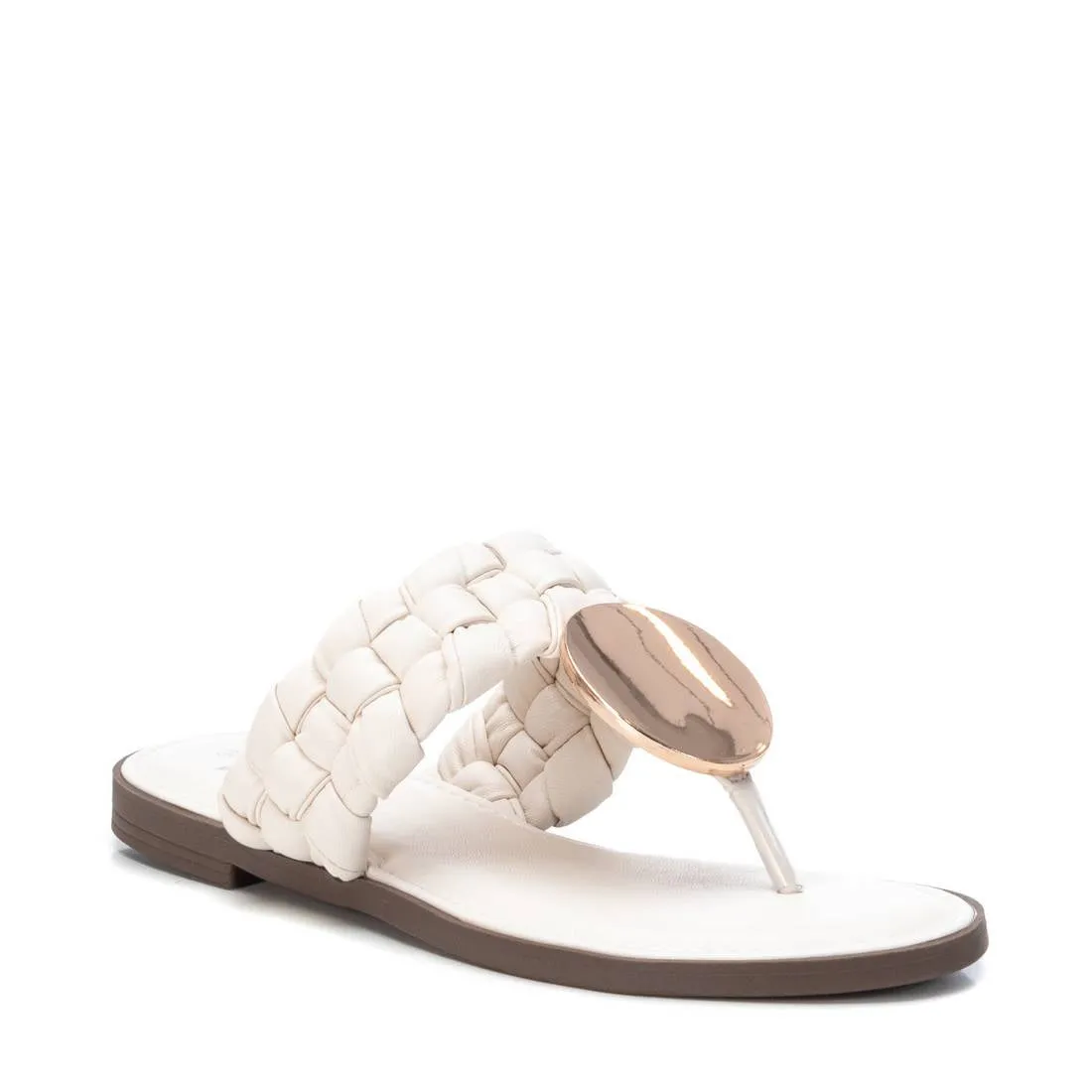 Women's Flat Sandals By XTI_44829_Open White