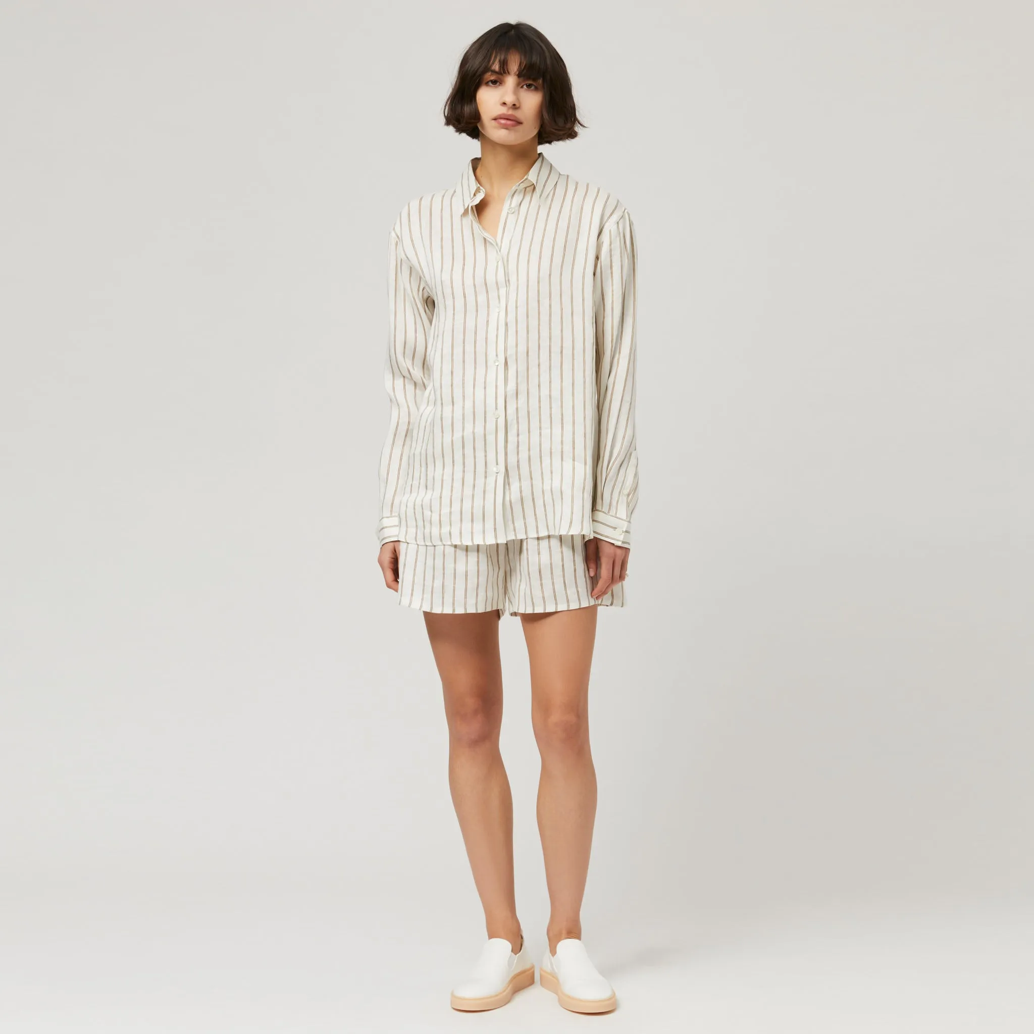 Women's Silk-Linen Shorts