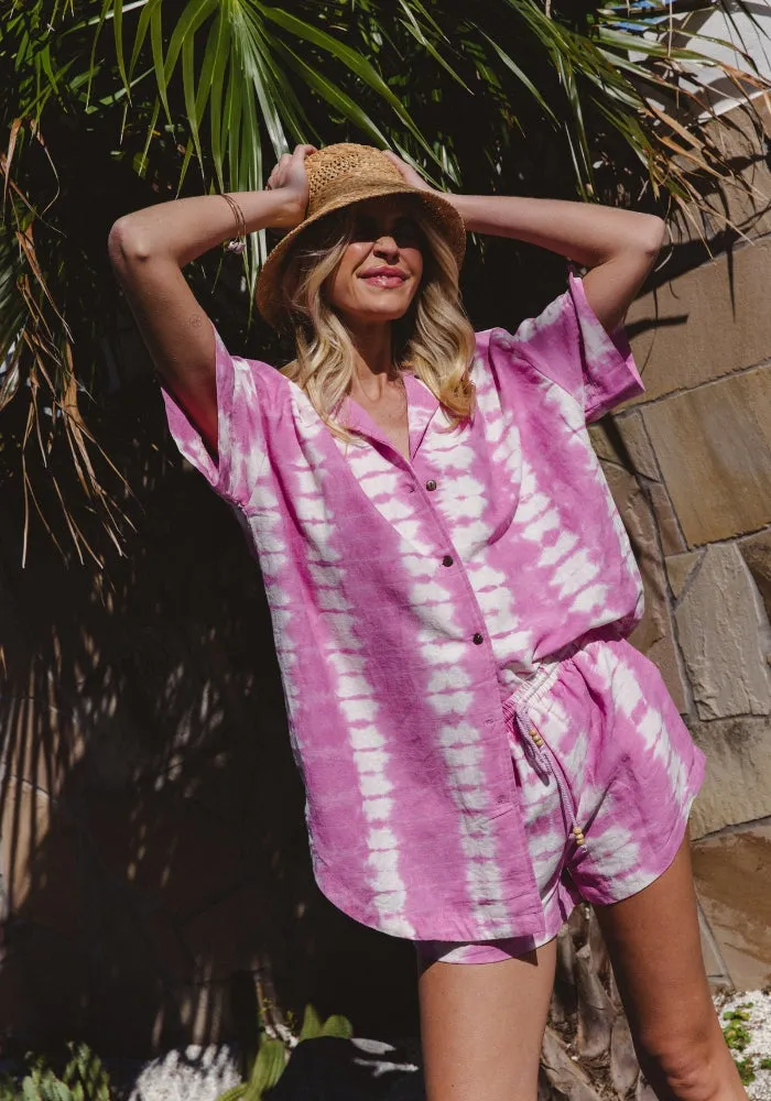 WS Oasis Shirt Tie Dye - Orchid