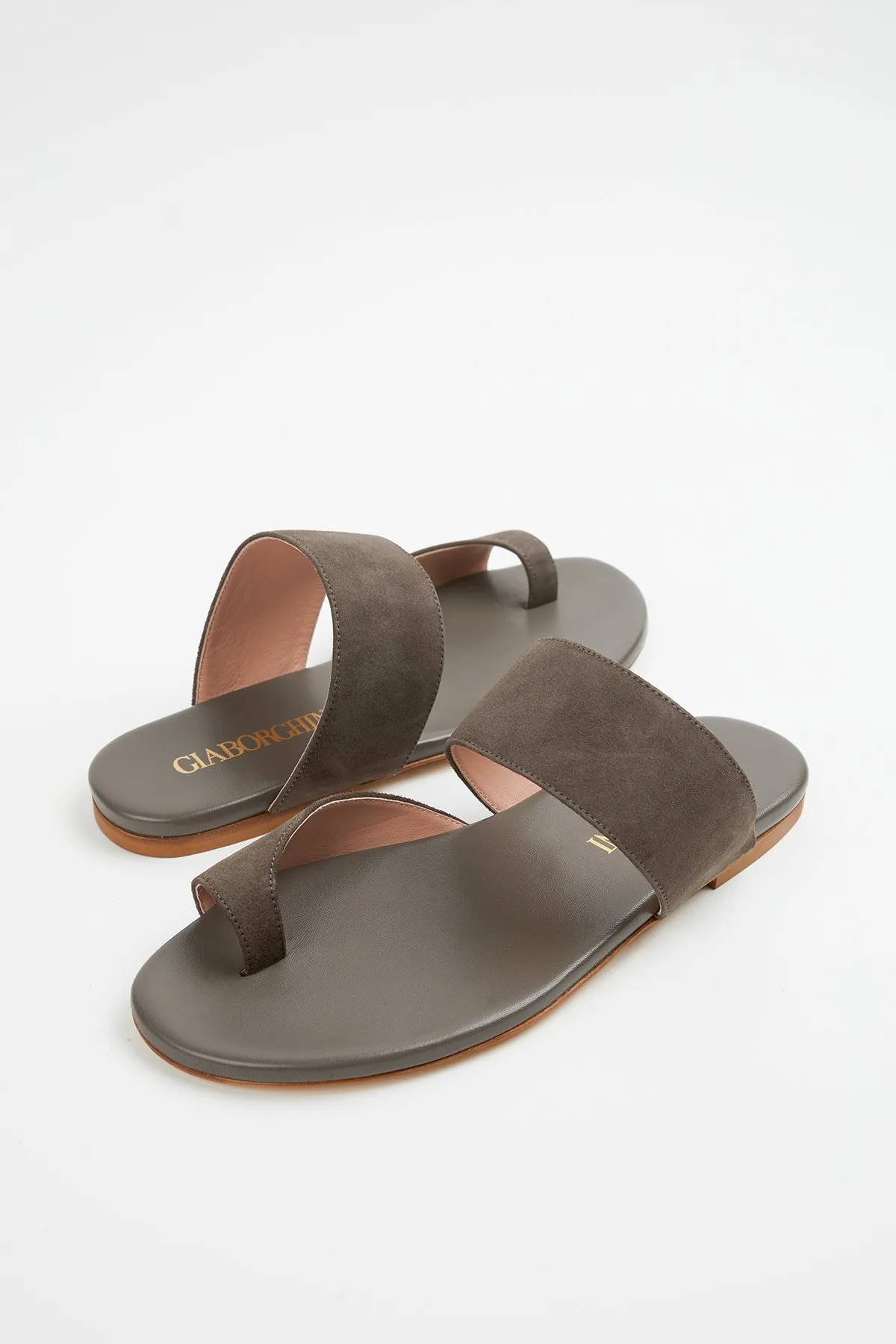 ZEFIRO FLAT SUEDE SANDALS