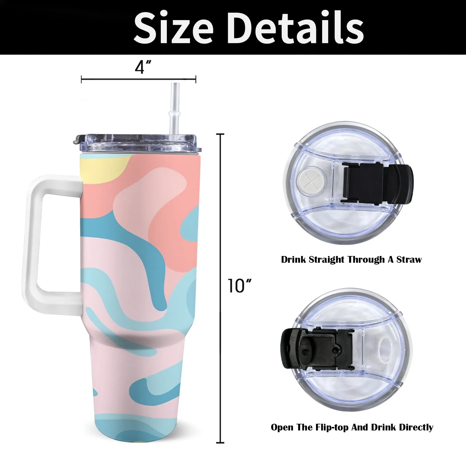 Zen Wander 40oz Tumbler with Handle