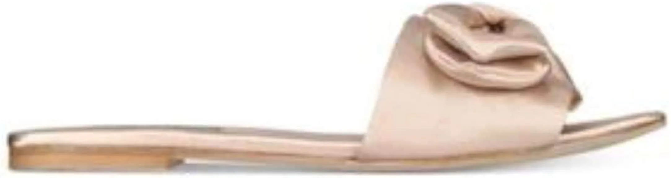 ZIGI SOHO Womens Valiant Satin Open Toe Flat Sandals Beige 6.5 Medium (B,M)